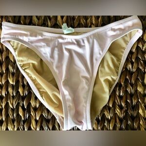 J. Crew Powder Pink Classic Fitting Bikini Bottom Medium